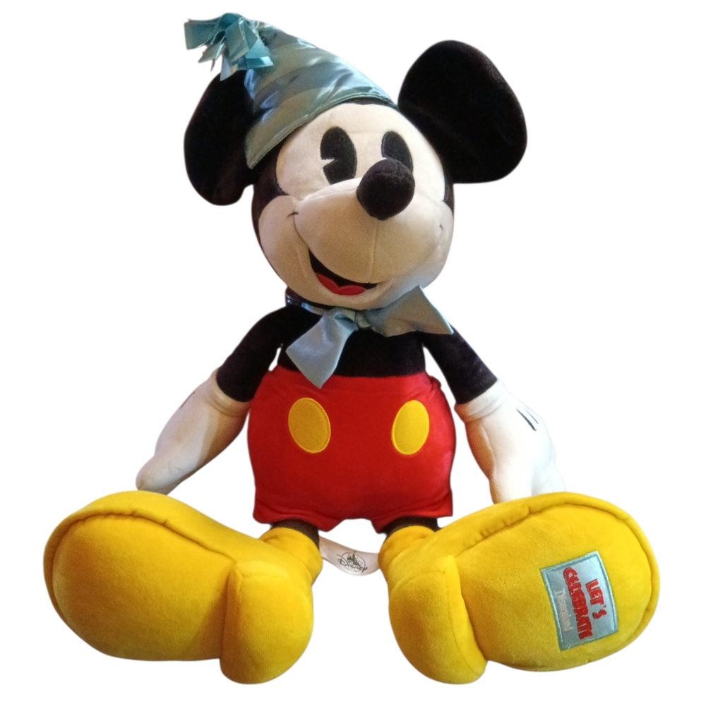 Disney Parks Mickey's 90th Birthday "Let's Celebrate" Large Plush 23"